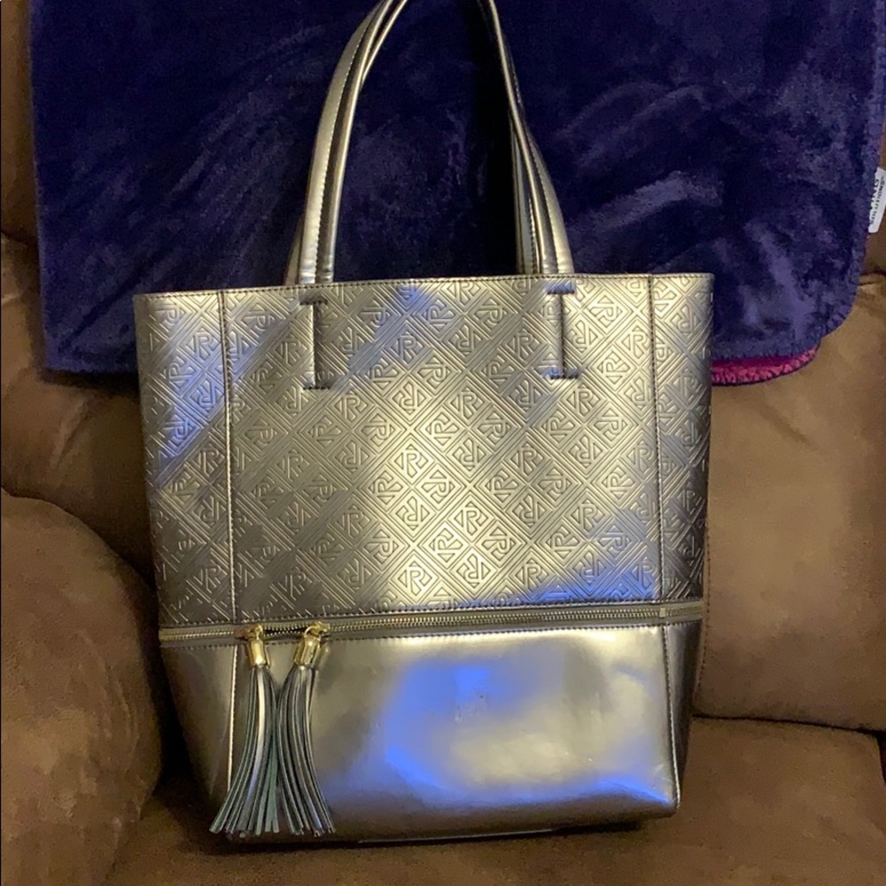 Large silver purse